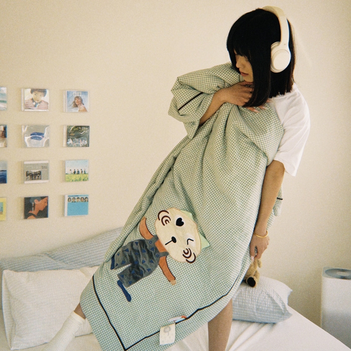 91家纺网 家纺一手货源 找家纺 （总）喜多兔儿童家纺 2025新款色织天丝水洗棉夏被被子被芯