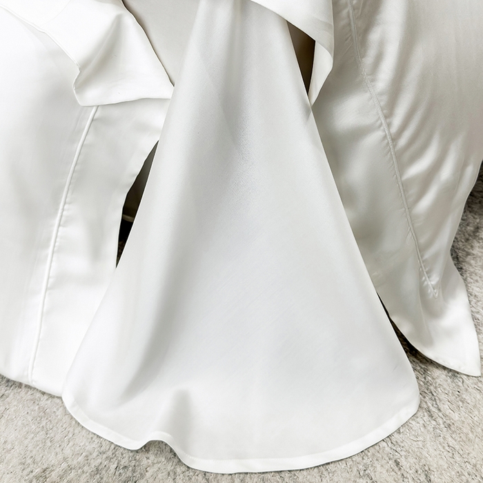 91家纺网 家纺一手货源 找家纺 （总）【兰精公司授权】星蕴家纺 2025新款奥地利兰精天丝莱赛尔纯色埋绳款四件套-莱恩