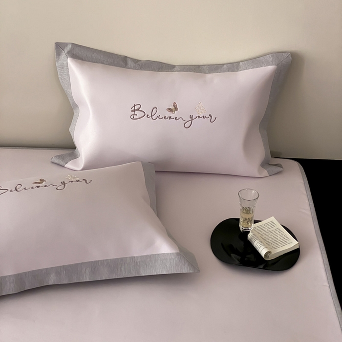 91家纺网 家纺一手货源 找家纺 由有家居 2025新款7A级高精密A类抗菌色织提花进口刺绣冰丝凉席-蝶影 蝶影-粉