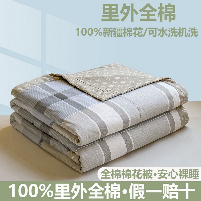 91家纺网 家纺一手货源 找家纺 （总）小石头家纺 2025新款里外全棉A类纯棉棉花小碎花夏被包质检=买家秀