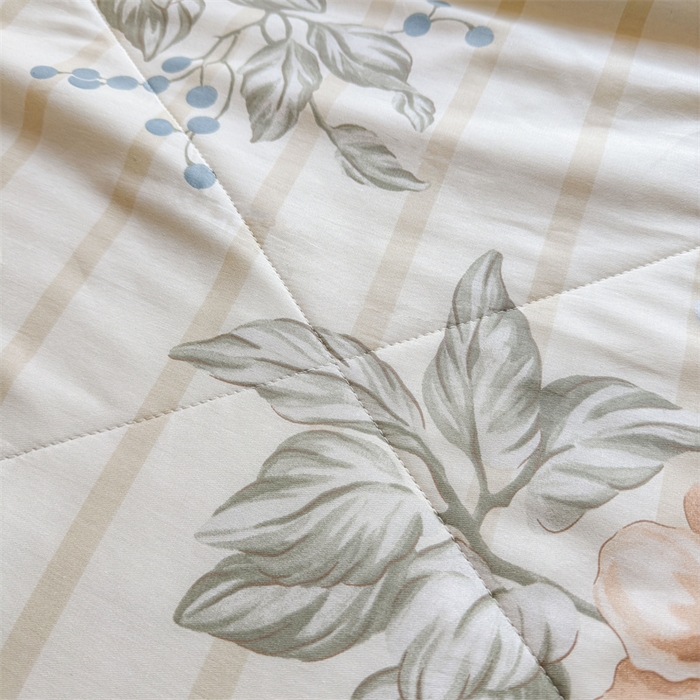 91家纺网 家纺一手货源 找家纺 小石头家纺 2025新款里外全棉A类纯棉棉花小碎花夏被包质检=买家秀 四季花园