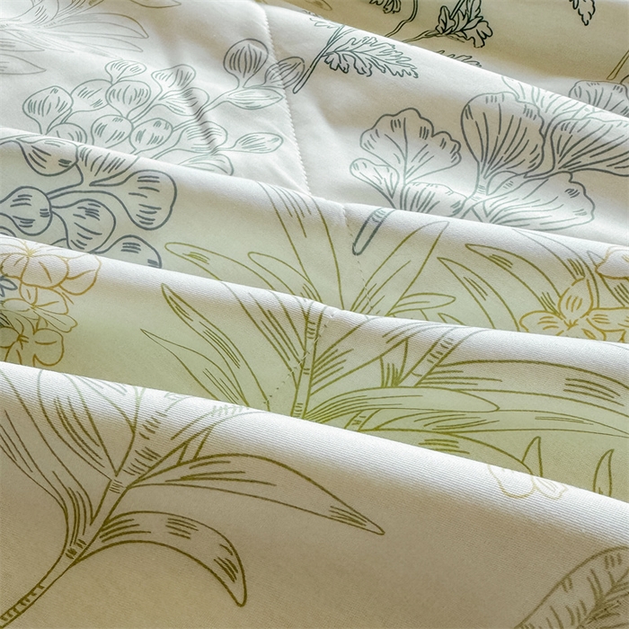 91家纺网 家纺一手货源 找家纺 小石头家纺 2025新款里外全棉A类纯棉棉花小碎花夏被包质检=买家秀 热带风情