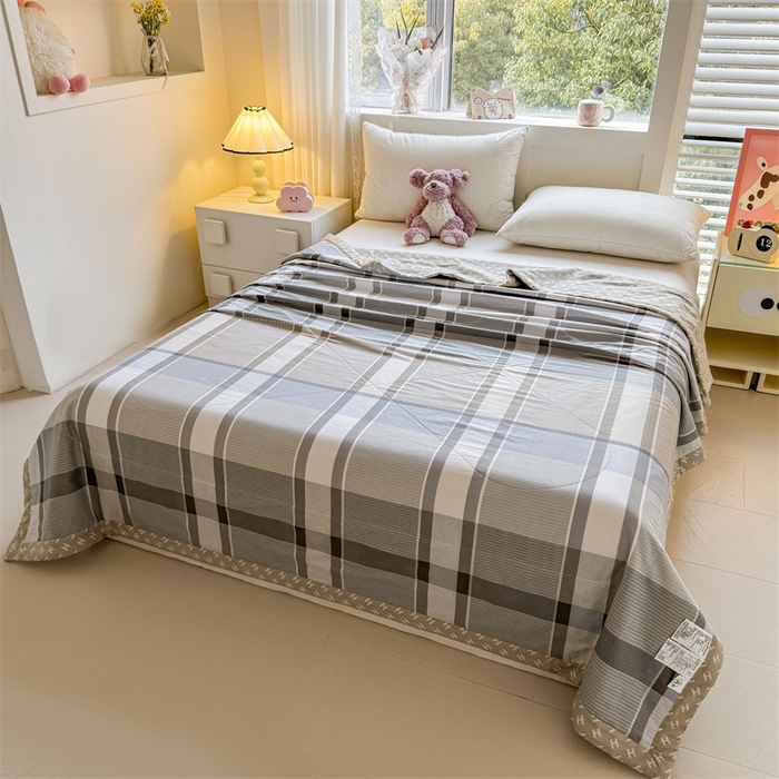 91家纺网 家纺一手货源 找家纺 小石头家纺 2025新款里外全棉A类纯棉棉花小碎花夏被包质检=买家秀 时尚格调