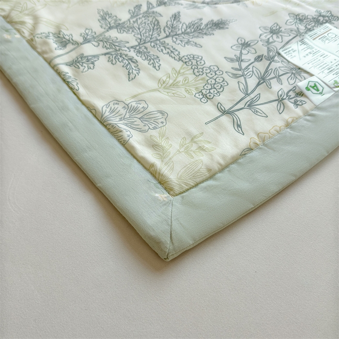 91家纺网 家纺一手货源 找家纺 小石头家纺 2025新款里外全棉A类纯棉棉花小碎花夏被包质检=买家秀 热带风情