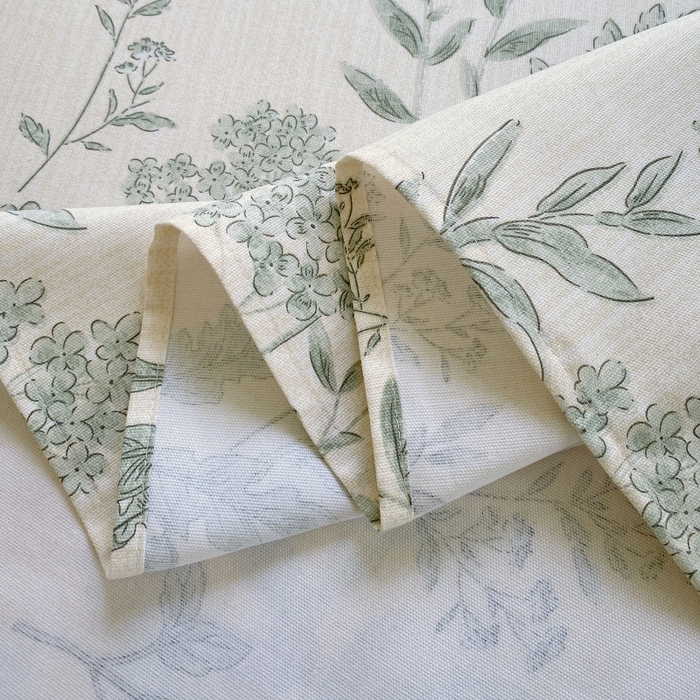 91家纺网 家纺一手货源 找家纺 慕尚家纺 2025新款全棉纯棉老粗布花卉床单款凉席席子 绿野