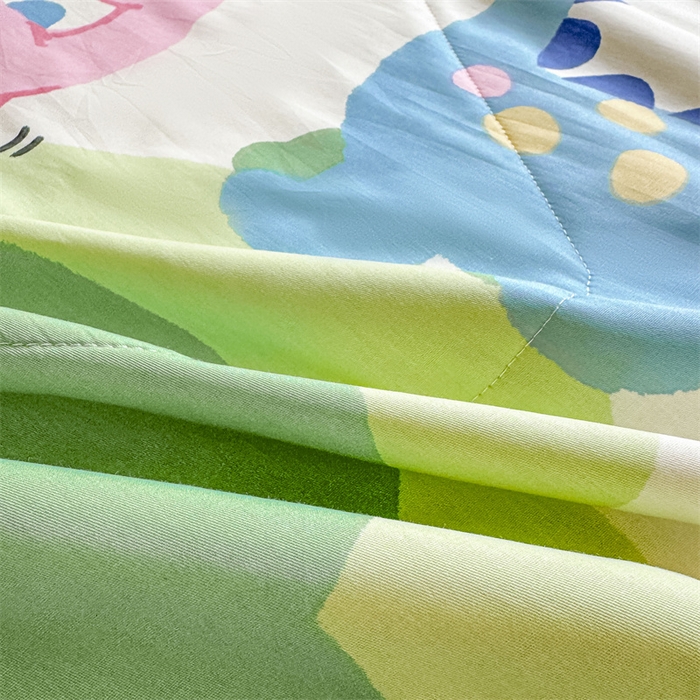 91家纺网 家纺一手货源 找家纺 小石头家纺 2025新款里外全棉A类纯棉棉花小碎花夏被包质检=买家秀 恐龙乐园