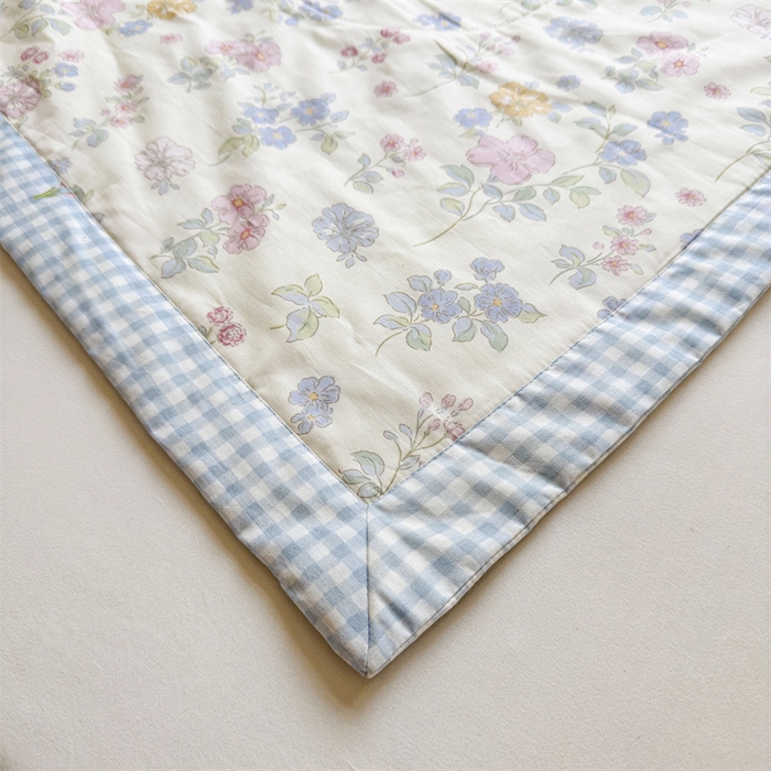 91家纺网 家纺一手货源 找家纺 小石头家纺 2025新款里外全棉A类纯棉棉花小碎花夏被包质检=买家秀 洛城花语