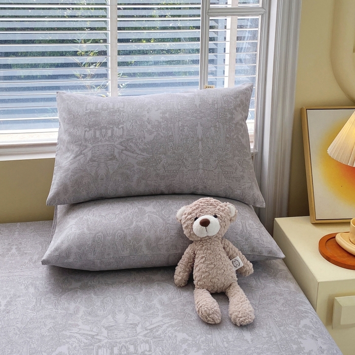 91家纺网 家纺一手货源 找家纺 慕尚家纺 2025新款全棉纯棉老粗布花卉床单款凉席席子 梦境