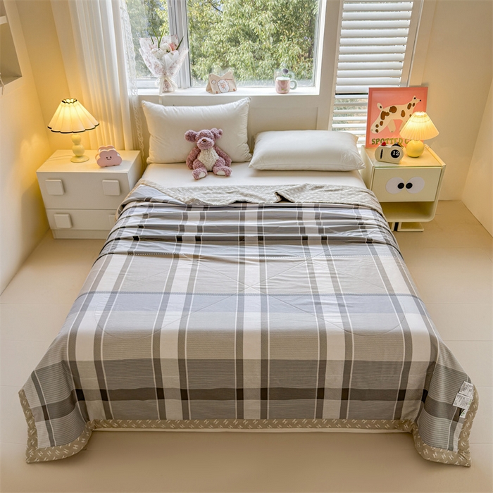 91家纺网 家纺一手货源 找家纺 小石头家纺 2025新款里外全棉A类纯棉棉花小碎花夏被包质检=买家秀 时尚格调