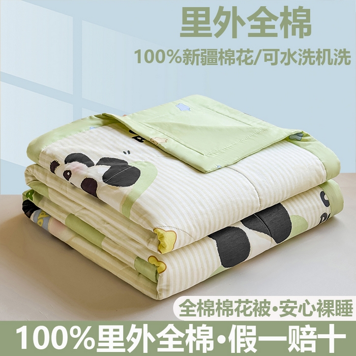 91家纺网 家纺一手货源 找家纺 （总）小石头家纺 2025新款里外全棉A类纯棉棉花小碎花夏被包质检=买家秀