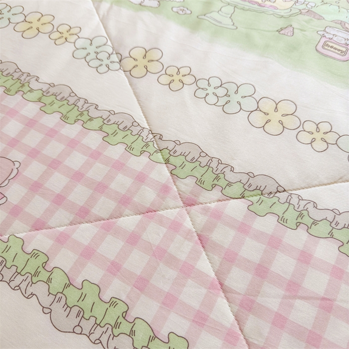 91家纺网 家纺一手货源 找家纺 小石头家纺 2025新款里外全棉A类纯棉棉花小碎花夏被包质检=买家秀 欢乐派对