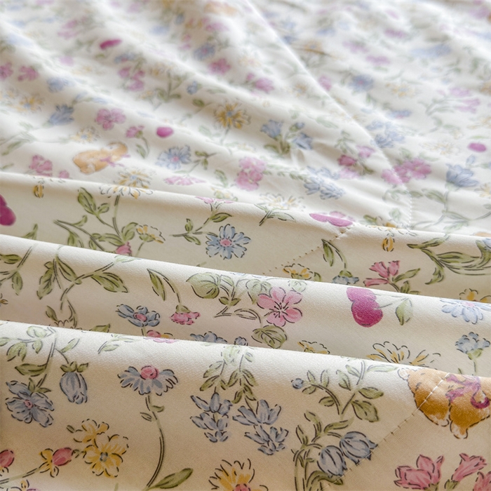 91家纺网 家纺一手货源 找家纺 小石头家纺 2025新款里外全棉A类纯棉棉花小碎花夏被包质检=买家秀 洛洛碎花