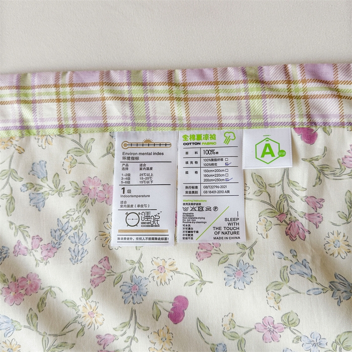 91家纺网 家纺一手货源 找家纺 小石头家纺 2025新款里外全棉A类纯棉棉花小碎花夏被包质检=买家秀 洛洛碎花