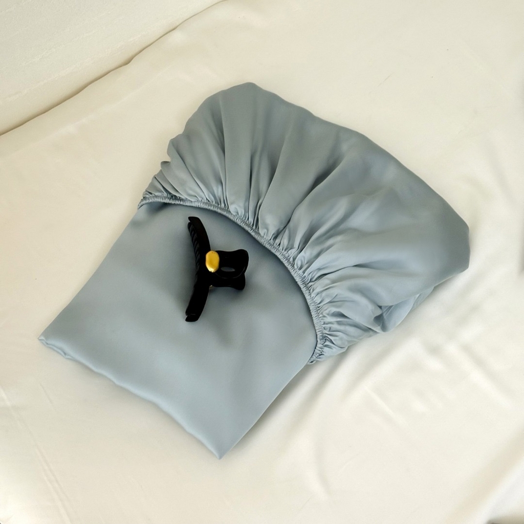 91家纺网 家纺一手货源 找家纺 （总）禾时 2025新款纯色双拼兰精天丝单品系列-单床笠 床笠单件