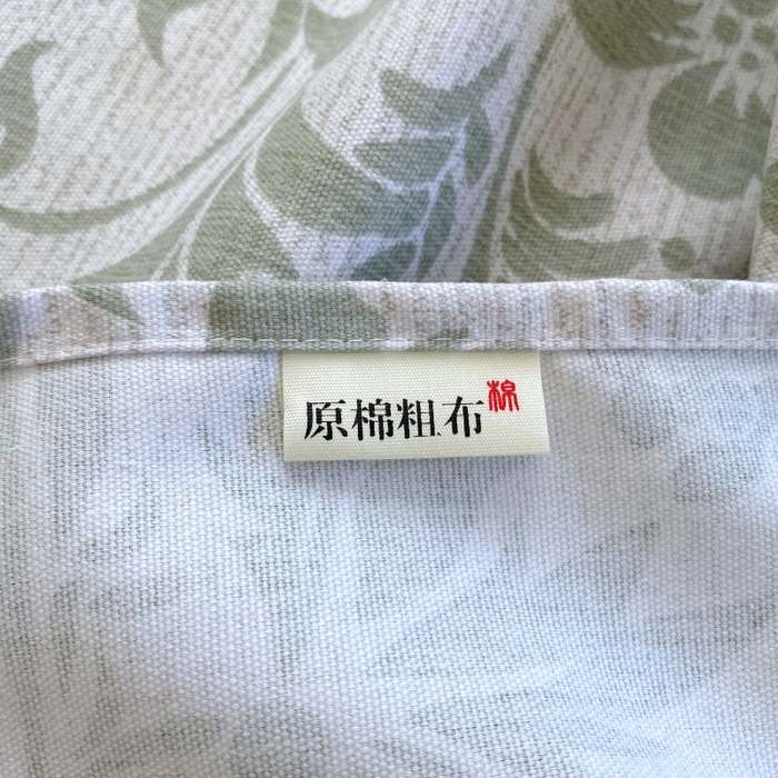 91家纺网 家纺一手货源 找家纺 慕尚家纺 2025新款全棉纯棉老粗布花卉床单款凉席席子 青花-绿