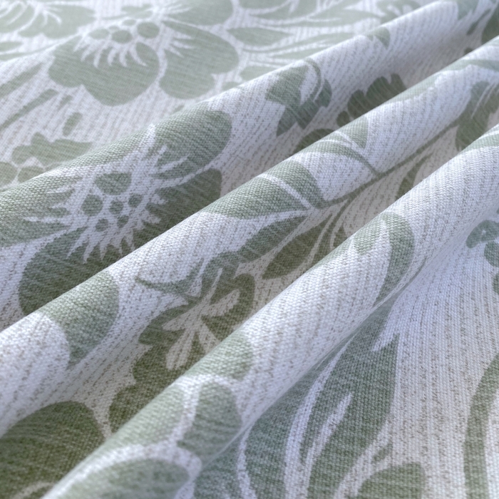 91家纺网 家纺一手货源 找家纺 慕尚家纺 2025新款全棉纯棉老粗布花卉床单款凉席席子 青花-绿
