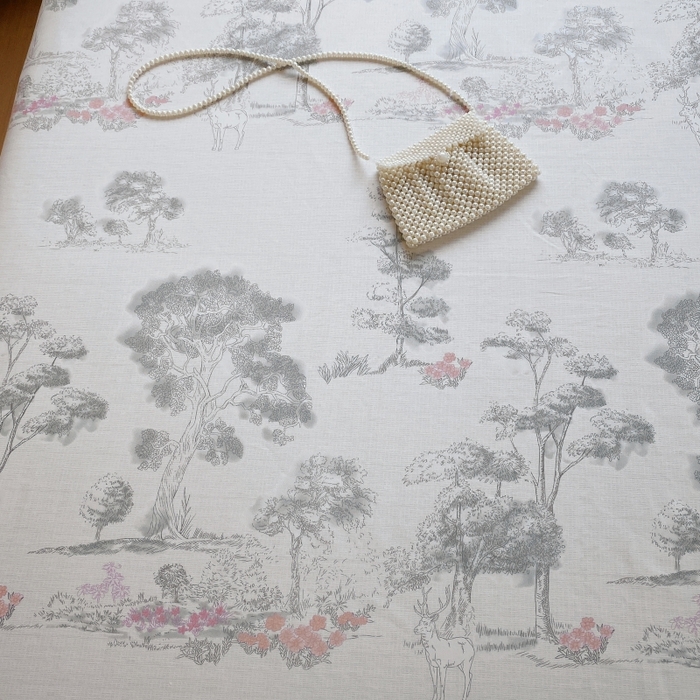 91家纺网 家纺一手货源 找家纺 慕尚家纺 2025新款全棉纯棉老粗布花卉床单款凉席席子 水墨江南