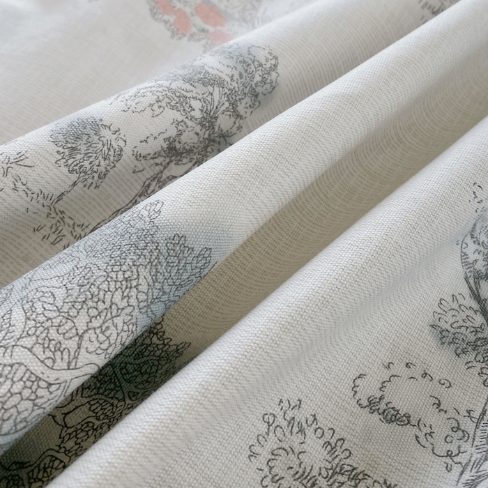 91家纺网 家纺一手货源 找家纺 慕尚家纺 2025新款全棉纯棉老粗布花卉床单款凉席席子 水墨江南