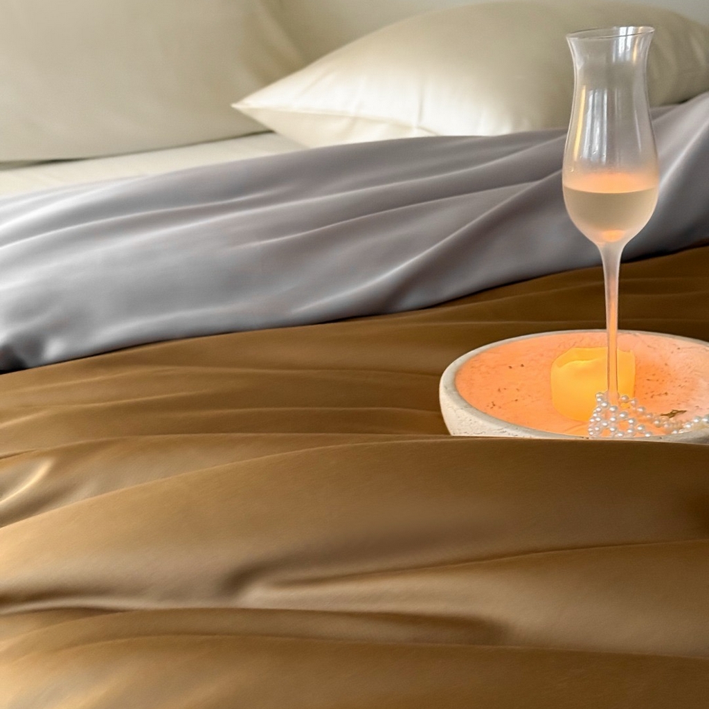 91家纺网 家纺一手货源 找家纺 （总）禾时 2025新款纯色双拼兰精天丝单品系列-单被套 被套单件