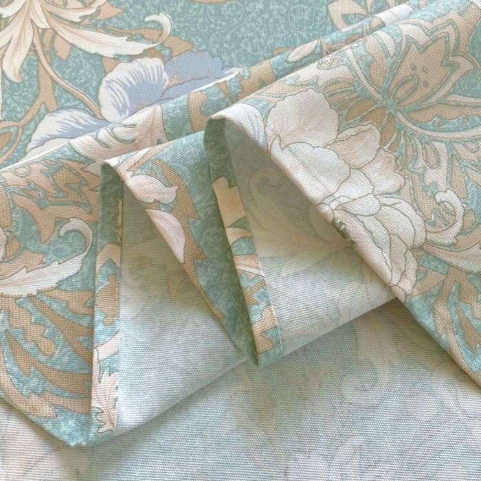 91家纺网 家纺一手货源 找家纺 慕尚家纺 2025新款全棉纯棉老粗布花卉床单款凉席席子 闲趣花开