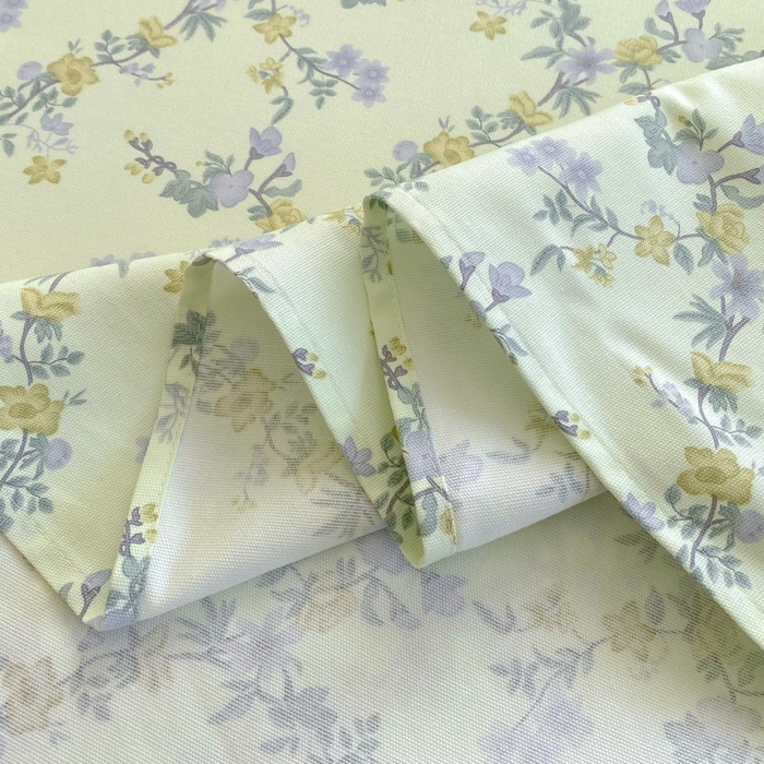 91家纺网 家纺一手货源 找家纺 慕尚家纺 2025新款全棉纯棉老粗布花卉床单款凉席席子 香颂