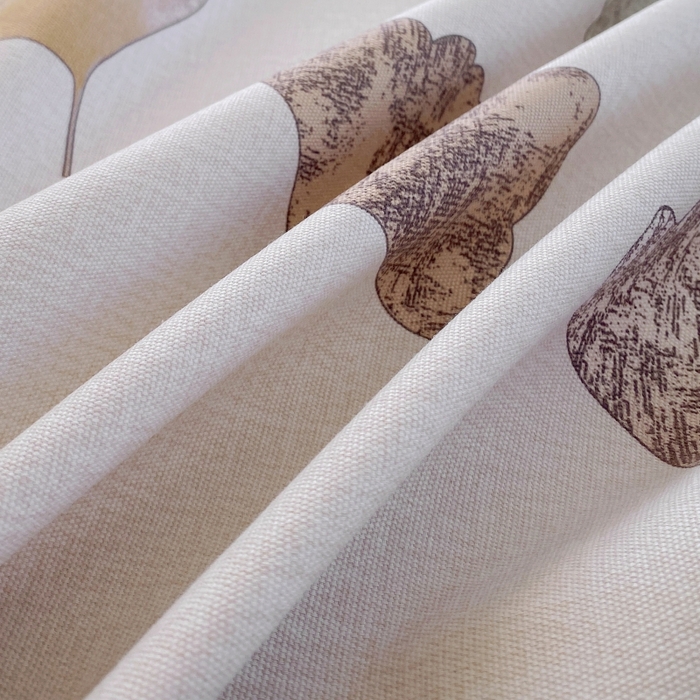 91家纺网 家纺一手货源 找家纺 慕尚家纺 2025新款全棉纯棉老粗布花卉床单款凉席席子 银杏叶