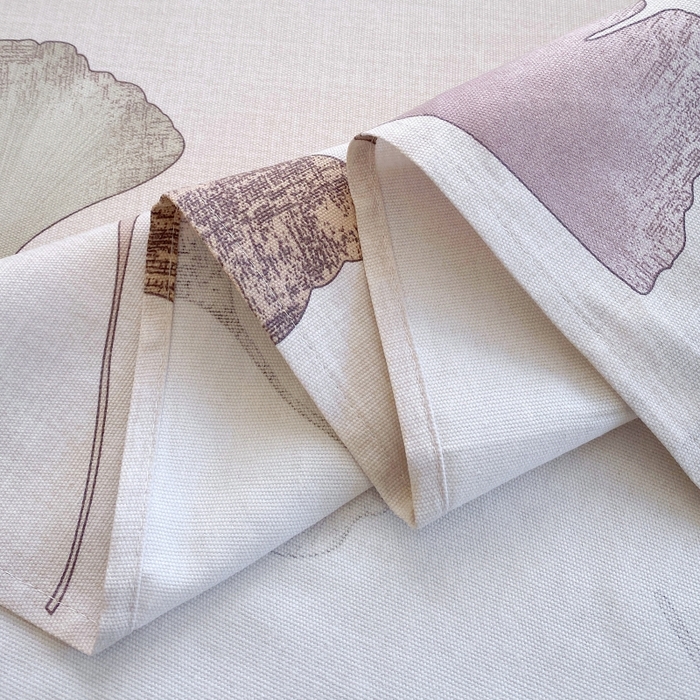 91家纺网 家纺一手货源 找家纺 慕尚家纺 2025新款全棉纯棉老粗布花卉床单款凉席席子 银杏叶