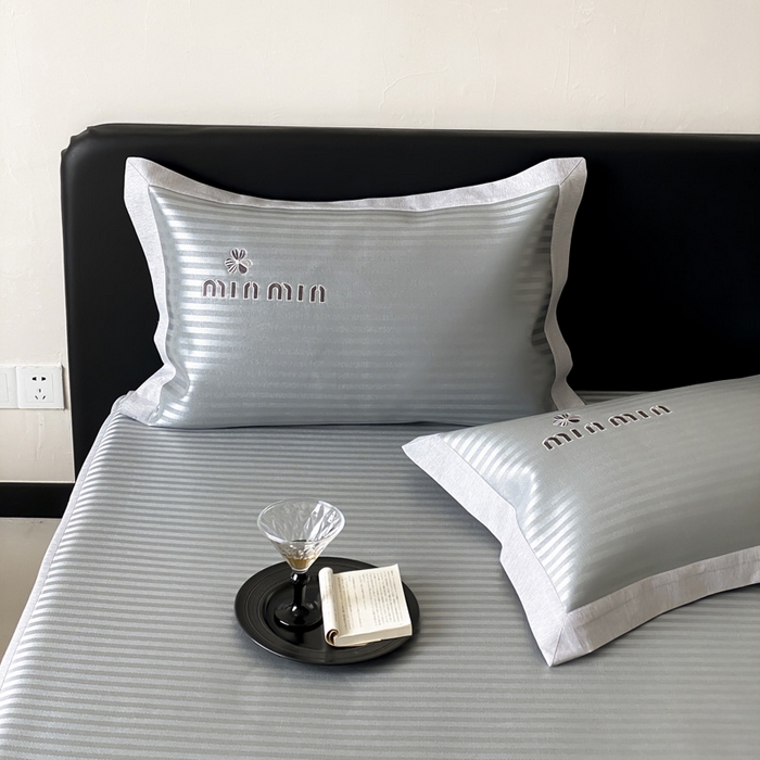 91家纺网 家纺一手货源 找家纺 （总）由有家居 2025新款轻奢7A高精密抗菌可水洗色织提花进口刺绣冰丝凉席-森恋