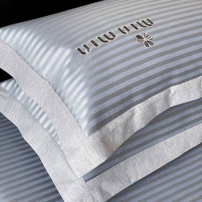 91家纺网 家纺一手货源 找家纺 由有家居 2025新款轻奢7A高精密抗菌可水洗色织提花进口刺绣冰丝凉席-森恋 森恋-蓝