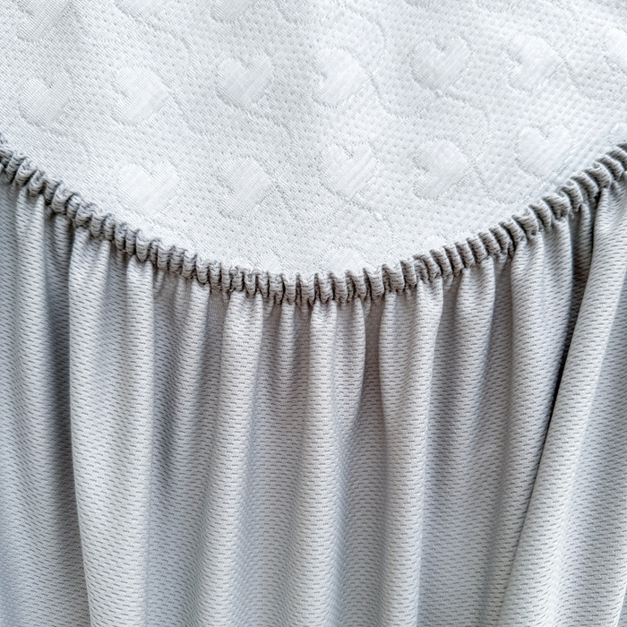 91家纺网 家纺一手货源 找家纺 怡源梦 2025新款A类高分子凉感席床裙床笠二合一席子-心动系列 绿色