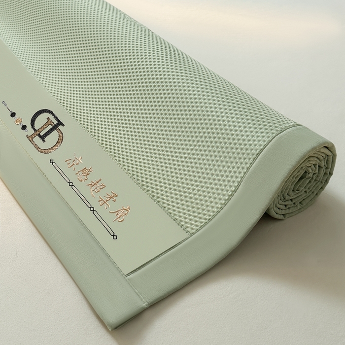 91家纺网 家纺一手货源 找家纺 怡源梦 2025新款A类高分子凉感席席子-巴黎世家系列 巴黎世家 绿色