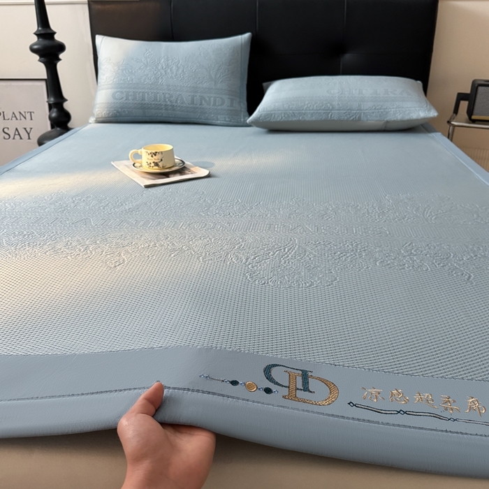 怡源梦 2025新款A类高分子凉感席席子-巴黎世家系列 巴黎世家 兰色