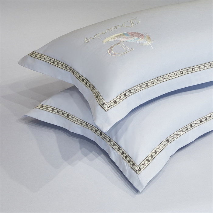 91家纺网 家纺一手货源 找家纺 佳宇轩 2025爆款A类水洗棉刺绣花边夏被夏凉被空调被夏季薄被子三四件套轻奢凉感可机洗 蜜羽-浅灰