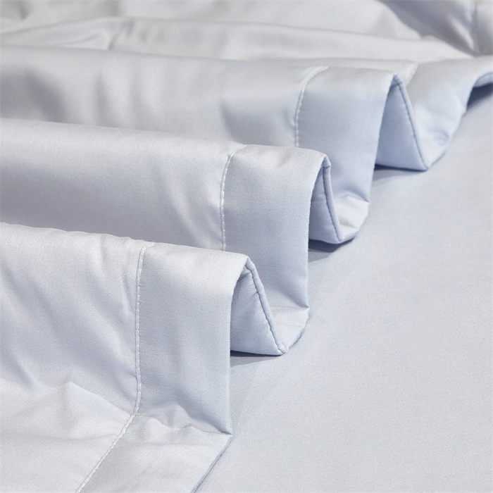 91家纺网 家纺一手货源 找家纺 佳宇轩 2025爆款A类水洗棉刺绣花边夏被夏凉被空调被夏季薄被子三四件套轻奢凉感可机洗 蜜羽-浅灰