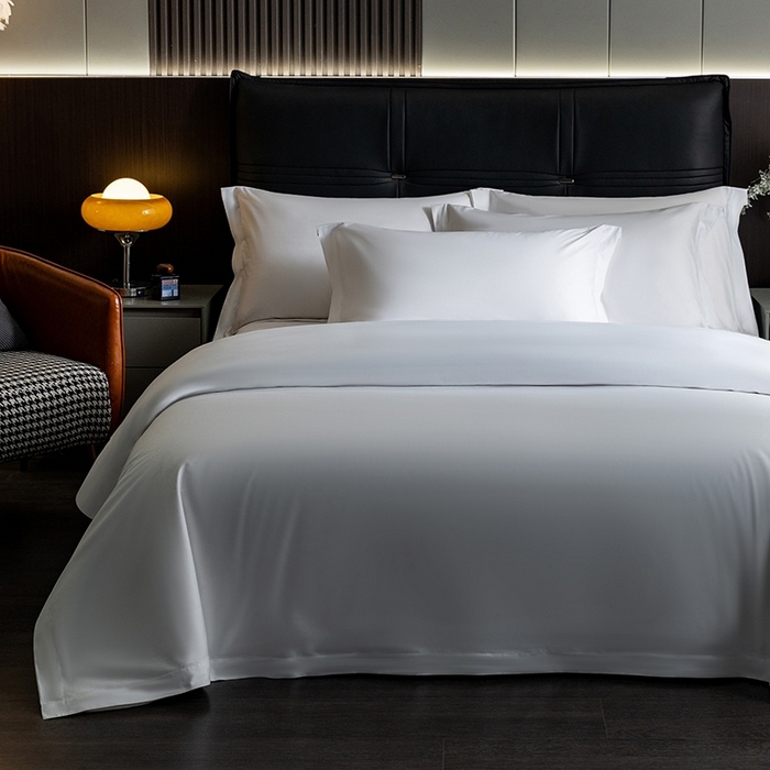 91家纺网 家纺一手货源 找家纺 （总）宜眠家纺 2025全棉双喷贡缎高端新款连锁酒店四件套60支贡缎全棉长绒棉五星级酒店宾馆四