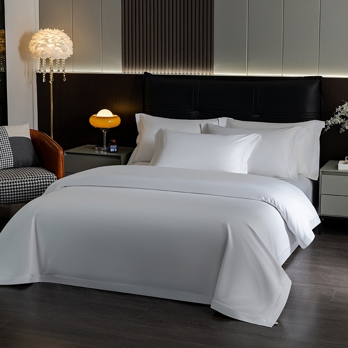 91家纺网 家纺一手货源 找家纺 （总）宜眠家纺 2025全棉双喷贡缎高端新款连锁酒店四件套60支贡缎全棉长绒棉五星级酒店宾馆四