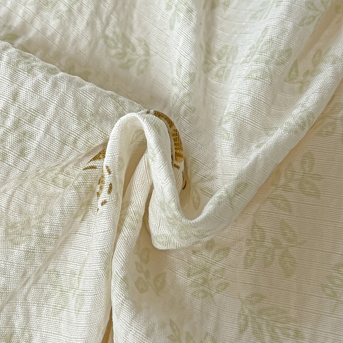 91家纺网 家纺一手货源 找家纺 名品家纺 2025新款云感皱皱双层纱四件套 樱桃小果