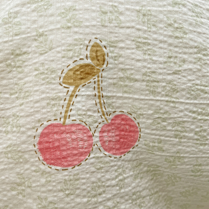 91家纺网 家纺一手货源 找家纺 名品家纺 2025新款云感皱皱双层纱四件套 樱桃小果