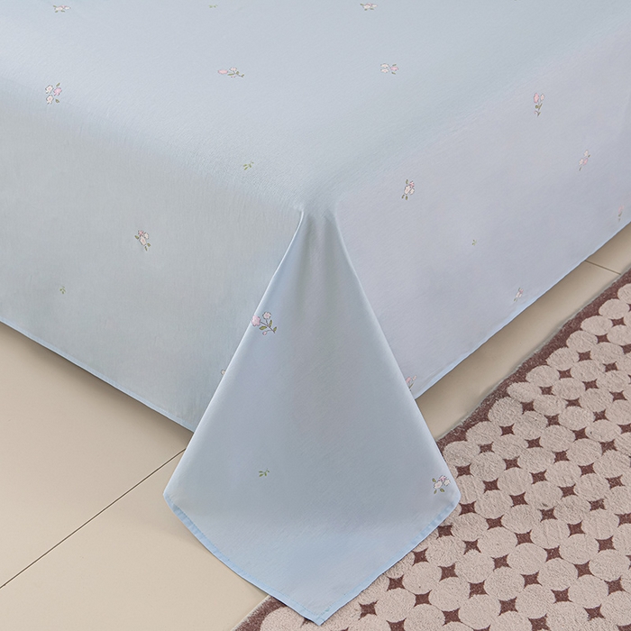 91家纺网 家纺一手货源 找家纺 绘萱家居 2025新款 100%全棉纯棉印花夏被四件套【 花型持续更新】 X蒂芙娜-粉