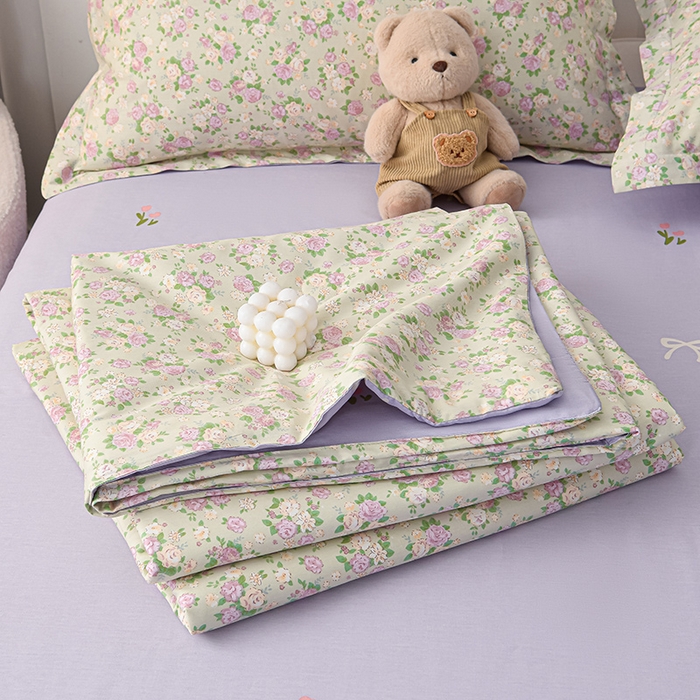 绘萱家居 2025新款 100%全棉纯棉印花夏被四件套【 花型持续更新】 X点点繁花