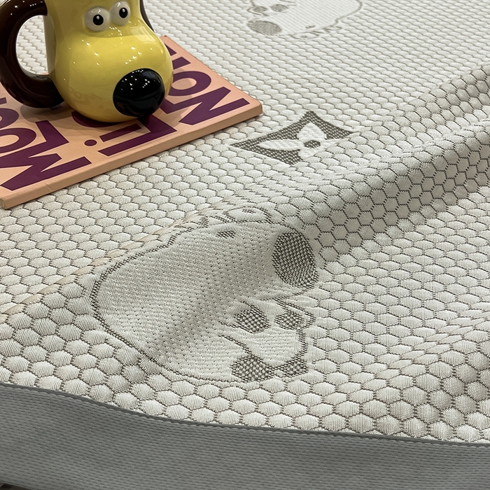 91家纺网 家纺一手货源 找家纺 佰亿莱 2025春夏新款卡皮巴拉豆豆凉席席子 卡皮巴拉-灰色 床席