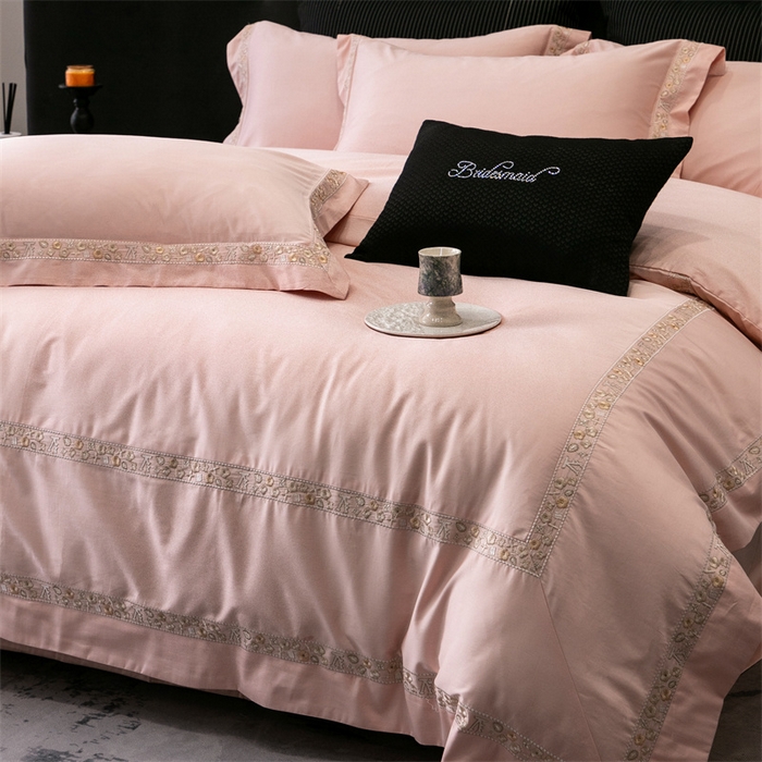 （总）保罗圣迪奥 2025新款全棉长绒棉纯棉刺绣四件套--缇梵