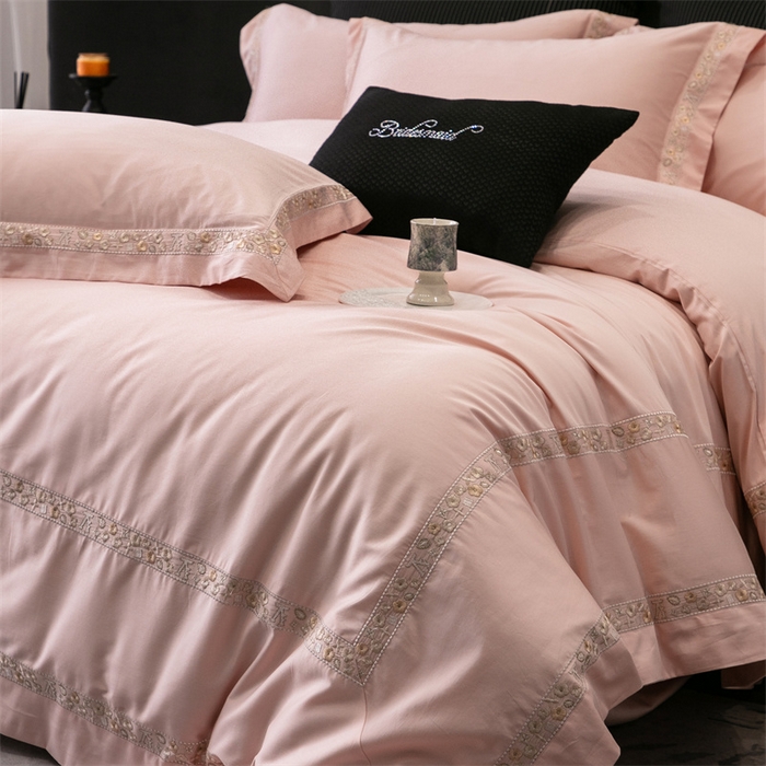 91家纺网 家纺一手货源 找家纺 （总）保罗圣迪奥 2025新款全棉长绒棉纯棉刺绣四件套--缇梵