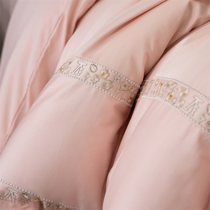 91家纺网 家纺一手货源 找家纺 （总）保罗圣迪奥 2025新款全棉长绒棉纯棉刺绣四件套--缇梵