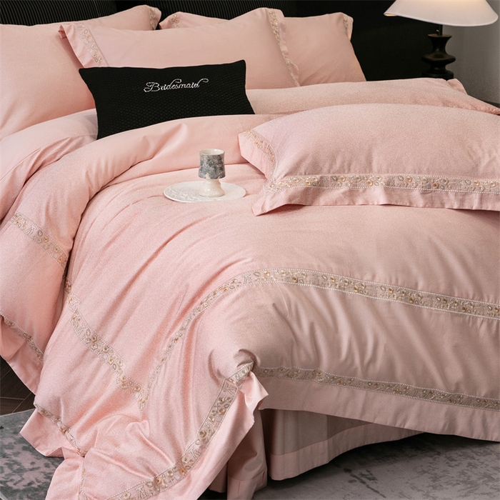 91家纺网 家纺一手货源 找家纺 （总）保罗圣迪奥 2025新款全棉长绒棉纯棉刺绣四件套--缇梵