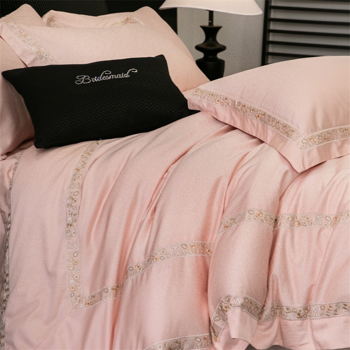 91家纺网 家纺一手货源 找家纺 （总）保罗圣迪奥 2025新款全棉长绒棉纯棉刺绣四件套--缇梵