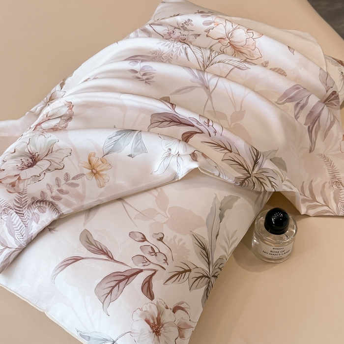 91家纺网 家纺一手货源 找家纺 （总）慕晨 2025新款莱赛尔天丝数码印花四件套莱赛尔夏被四件套天丝夏凉被直播热款夏被被子被芯