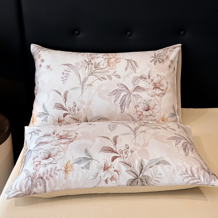 91家纺网 家纺一手货源 找家纺 慕晨 2025新款莱赛尔天丝数码印花四件套莱赛尔夏被四件套天丝夏凉被直播热款夏被被子被芯 寻光 玉