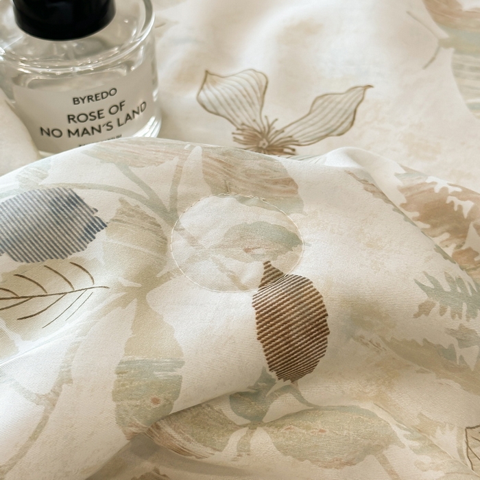 91家纺网 家纺一手货源 找家纺 慕晨 2025新款莱赛尔天丝数码印花四件套莱赛尔夏被四件套天丝夏凉被直播热款夏被被子被芯 藏幽 香槟