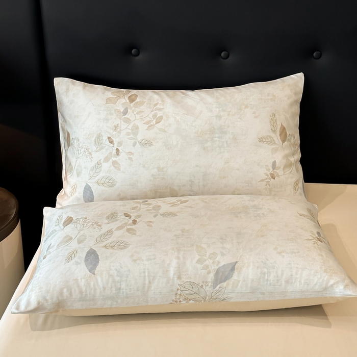 91家纺网 家纺一手货源 找家纺 慕晨 2025新款莱赛尔天丝数码印花四件套莱赛尔夏被四件套天丝夏凉被直播热款夏被被子被芯 藏幽 香槟